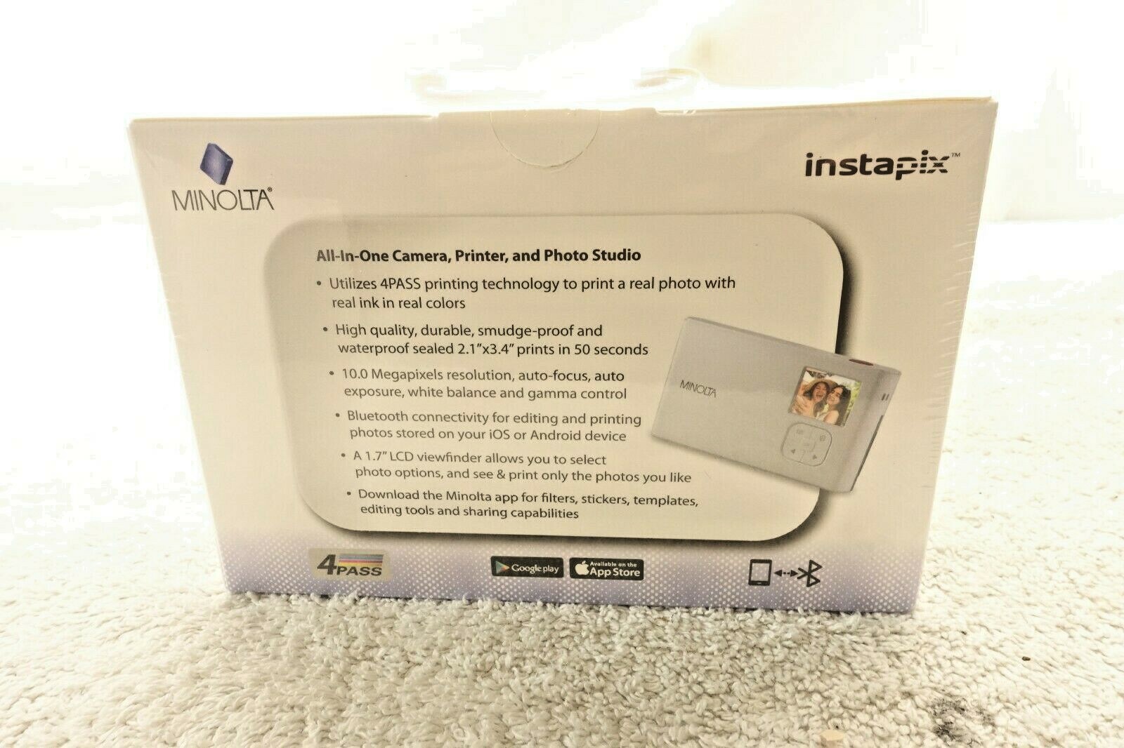 MINOLTA INSTAPIX SHOOT AND PRINT WITH REAL INK FACTORY SEALED