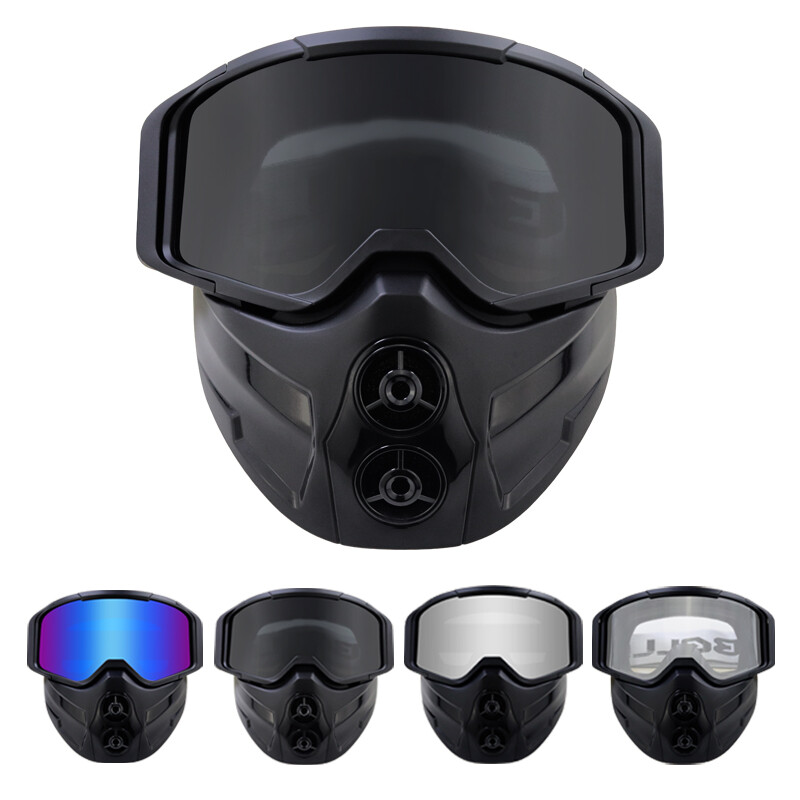 Motorcycle Full Face Mask Goggles Kits Motocross Off-road Racing Glasses Eyewear