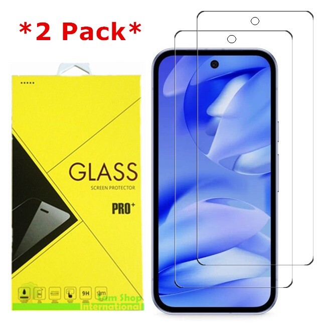 2-Pack Premium Real Tempered Glass Screen Protector for Google Pixel 9a