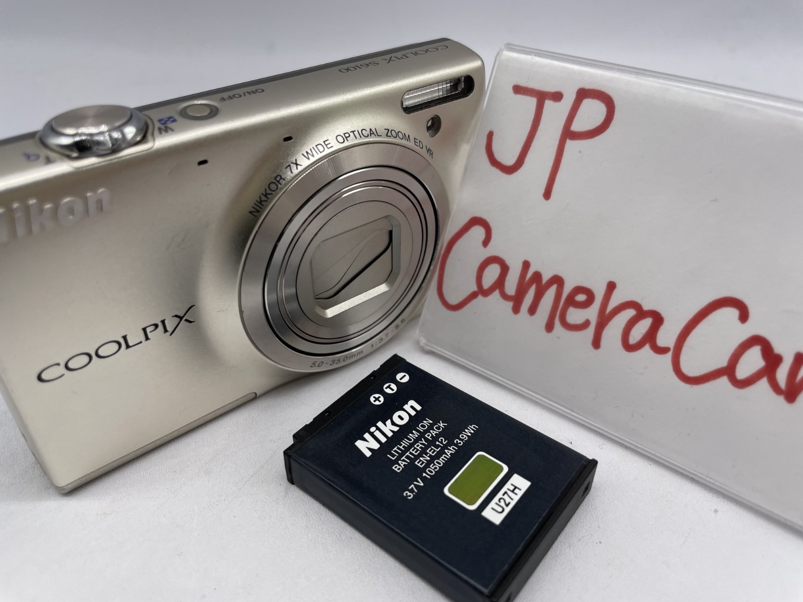 Excellent Nikon COOLPIX S6100 16.0MP Digital Camera silver 7x Zoom 4135