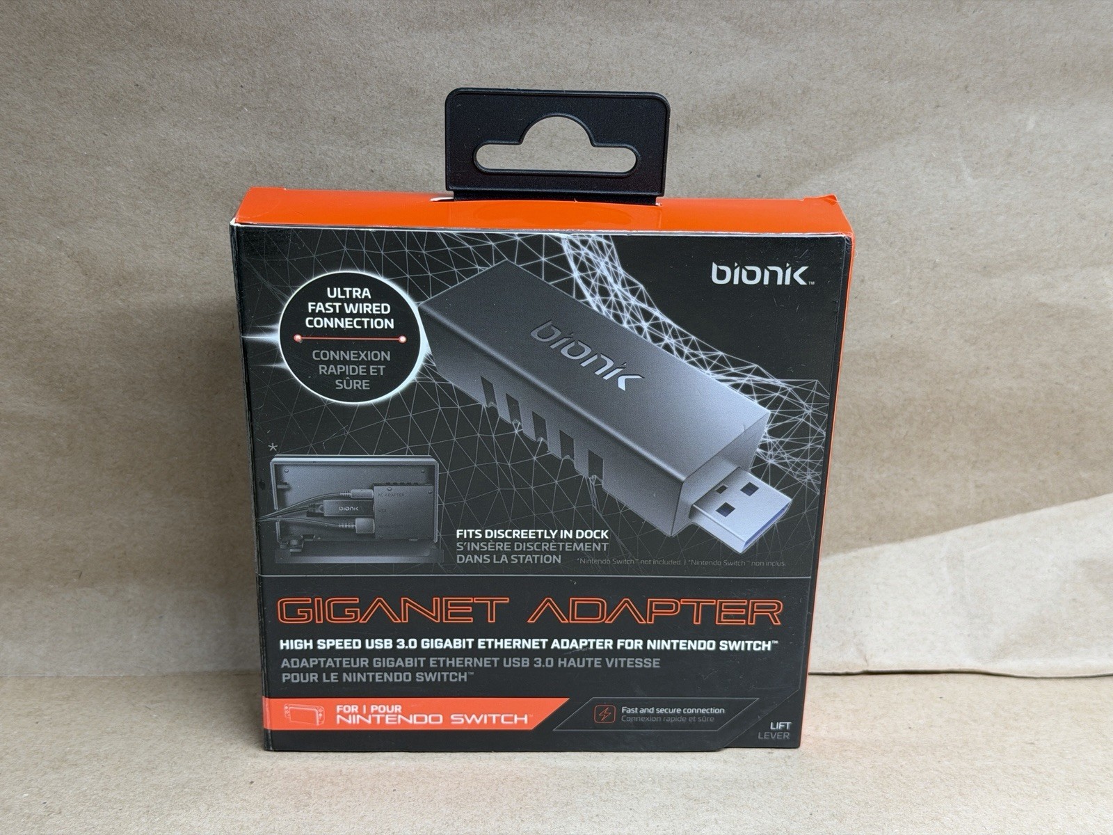 BIONIK BNK-9018 Nintendo Switch Giganet Adapter High Speed Ethernet Adapter
