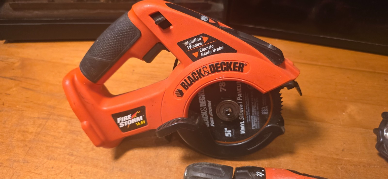 Black+Decker Firestorm Tool Only Tested Cordless Circular Saw Drill Flashlight L