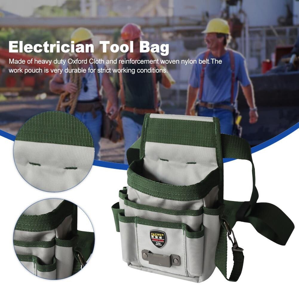 Oxford Resistant Waist Pack Carpentry Electrician Tool Bag Work Belt Pouch