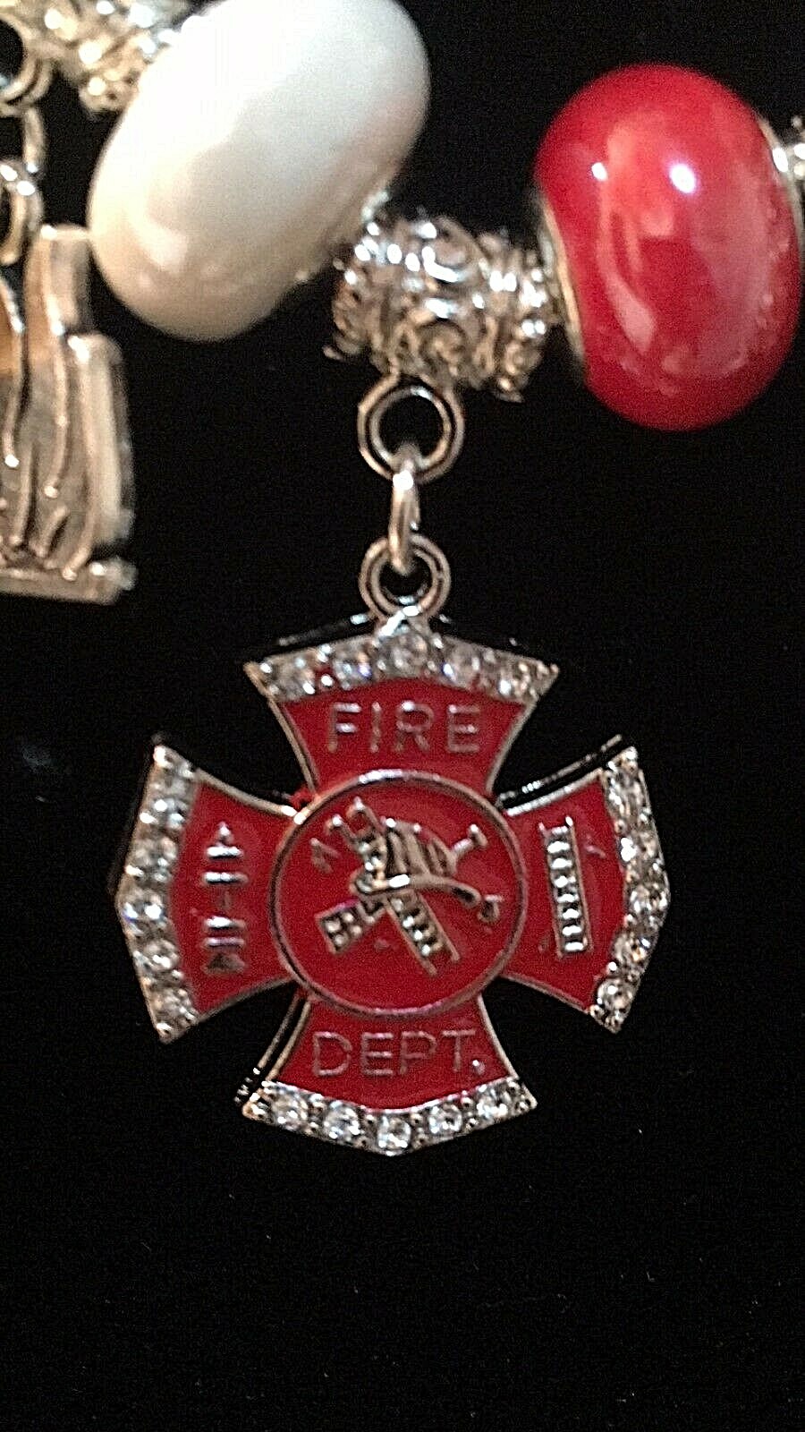 Firefighter & Frist Responder Silver Snake Chain bracelets Version #1