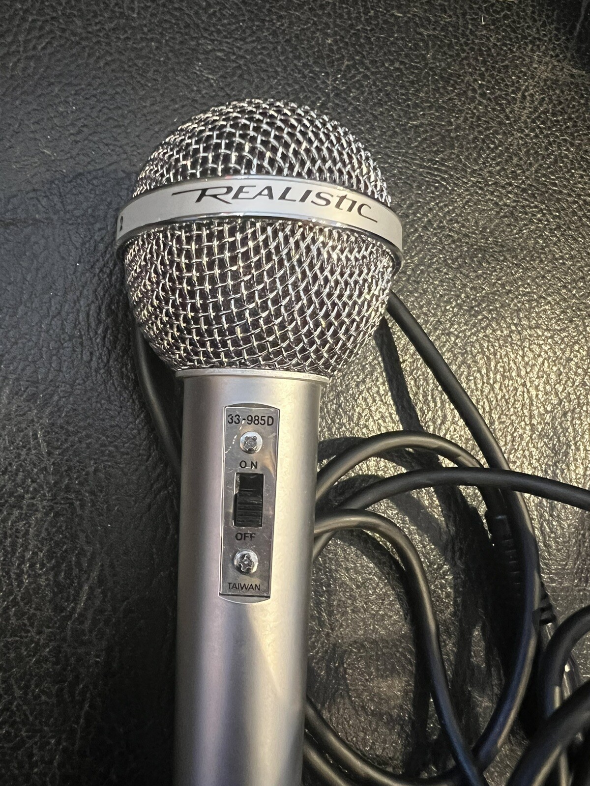*TESTED WORKING* Vintage Realistic Dual Impedance Highball 2 Microphone