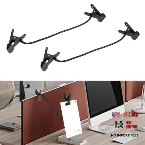 2 Pack Adjustable Paper Holder for Typing, Strong Clip-On Document Stand with