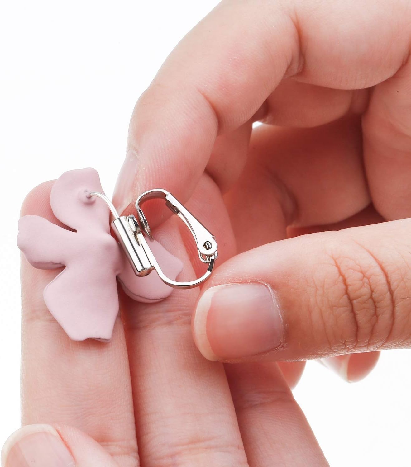 30 Pieces Clip- on Earrings Converter Components with Post Style , 30