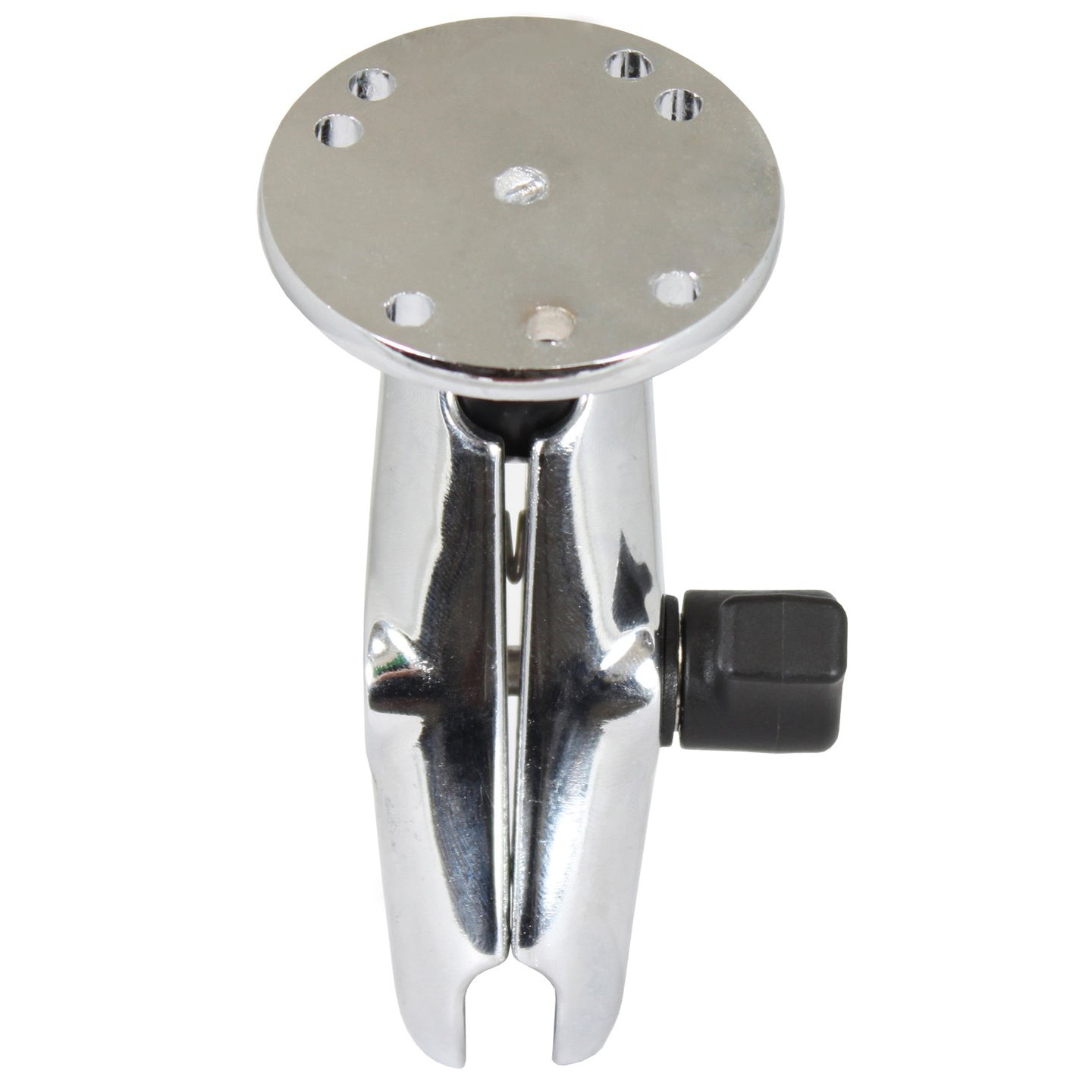 RAM-B-103CHU  RAM Chrome Double Socket Arm with Round Plate...
