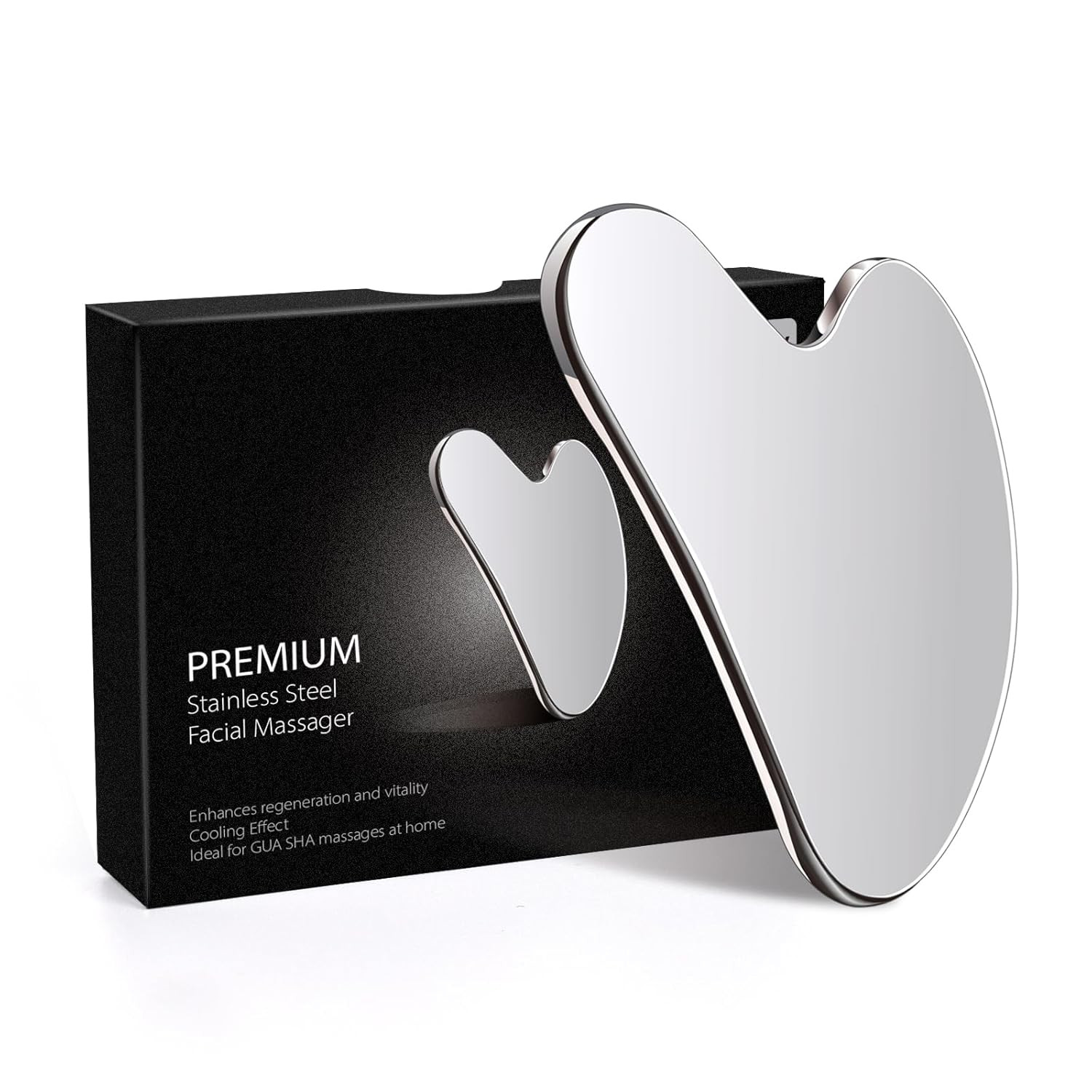 Stainless Steel Gua Sha Facial Tools Guasha for Face Metal Gua Sha Tighten Skin