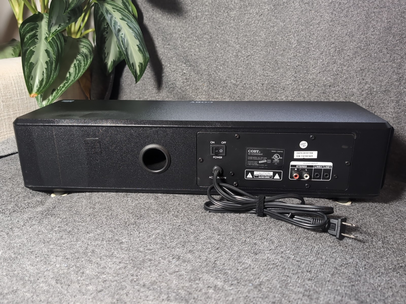 Coby CSMP88 3D Sound Bar - With Remote - Tested
