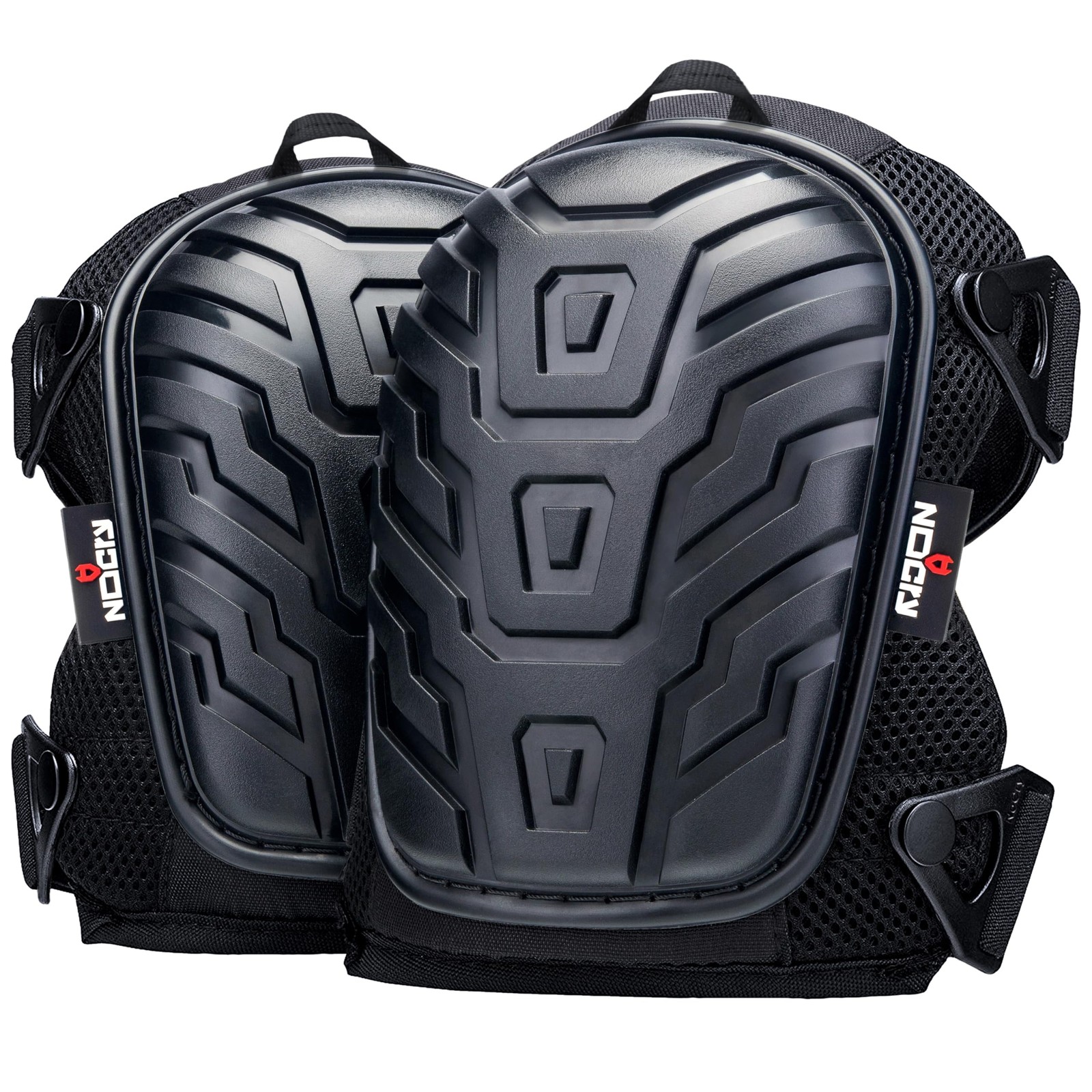 NoCry Professional Gel Knee Pads for Work with Soft Foam and One Size, Black