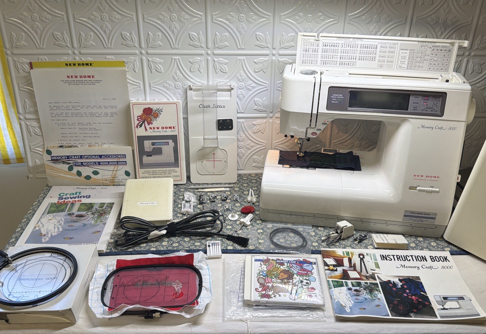 New Home Memory Craft 8000 Serial Number # 130077492