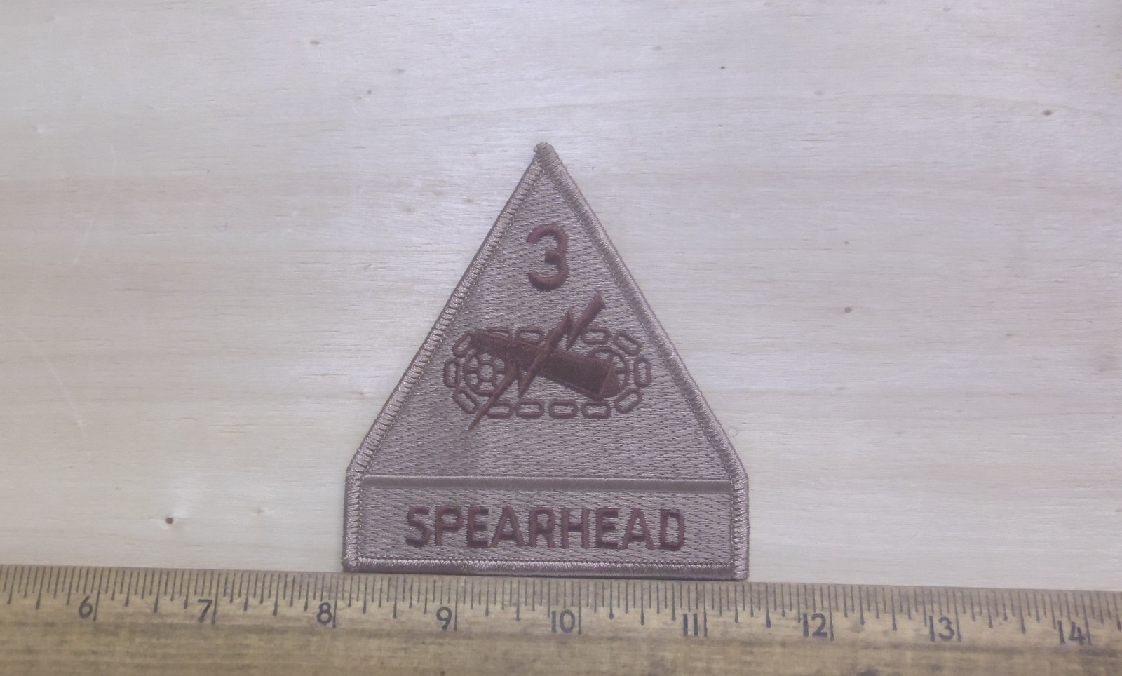 US Army - 3rd Armored Division - Spearhead Embroidered Desert Patch