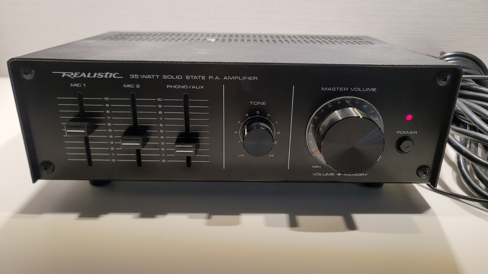 Vintage Realistic MPA-35A 35 Watt Amp Solid State Amplifier RCA Stereo Wired