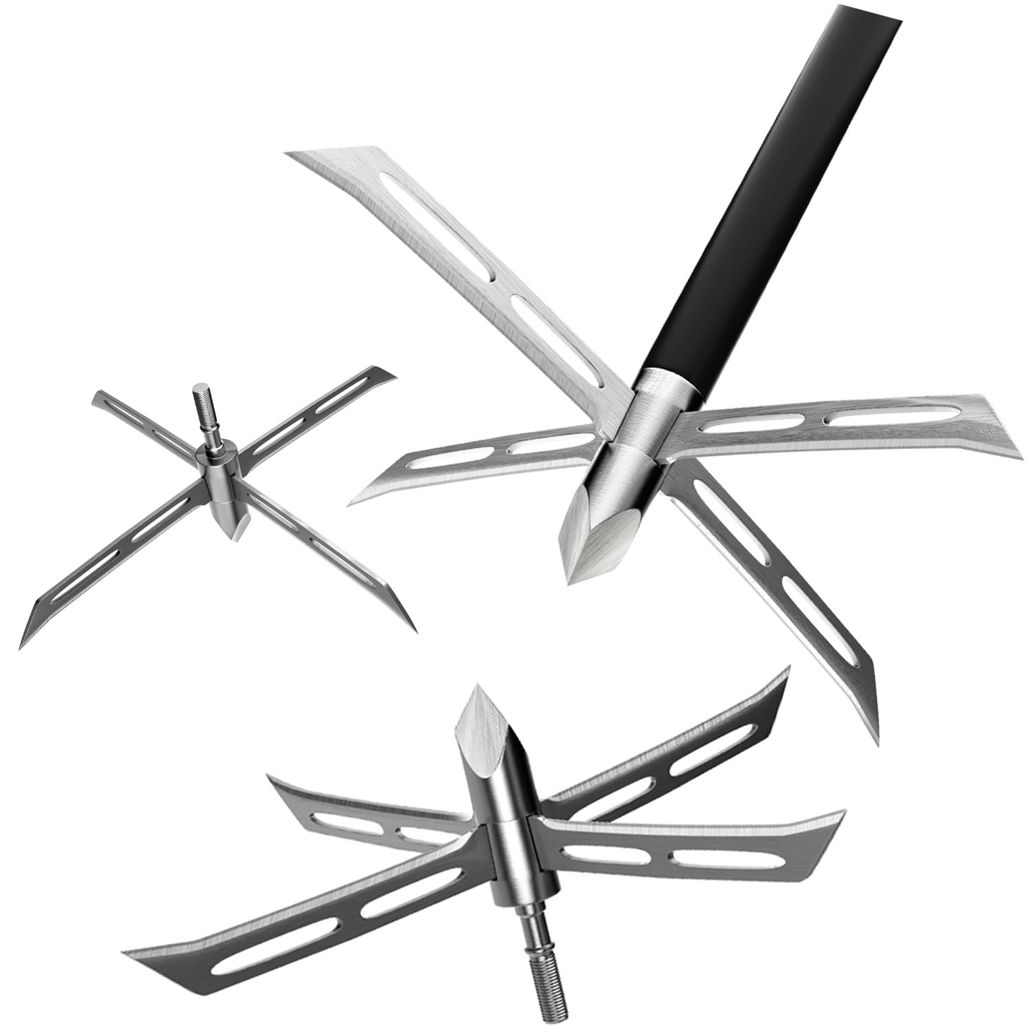 Sinbadteck Archery Broadheads, 3Pcs Pack 4 Fixed Blade Turkey 3Pieces