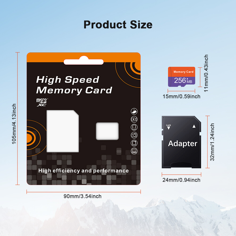256MB Micro SD Card Flash TF Card SD Card SDHC Class 4 Memory Cards LOT