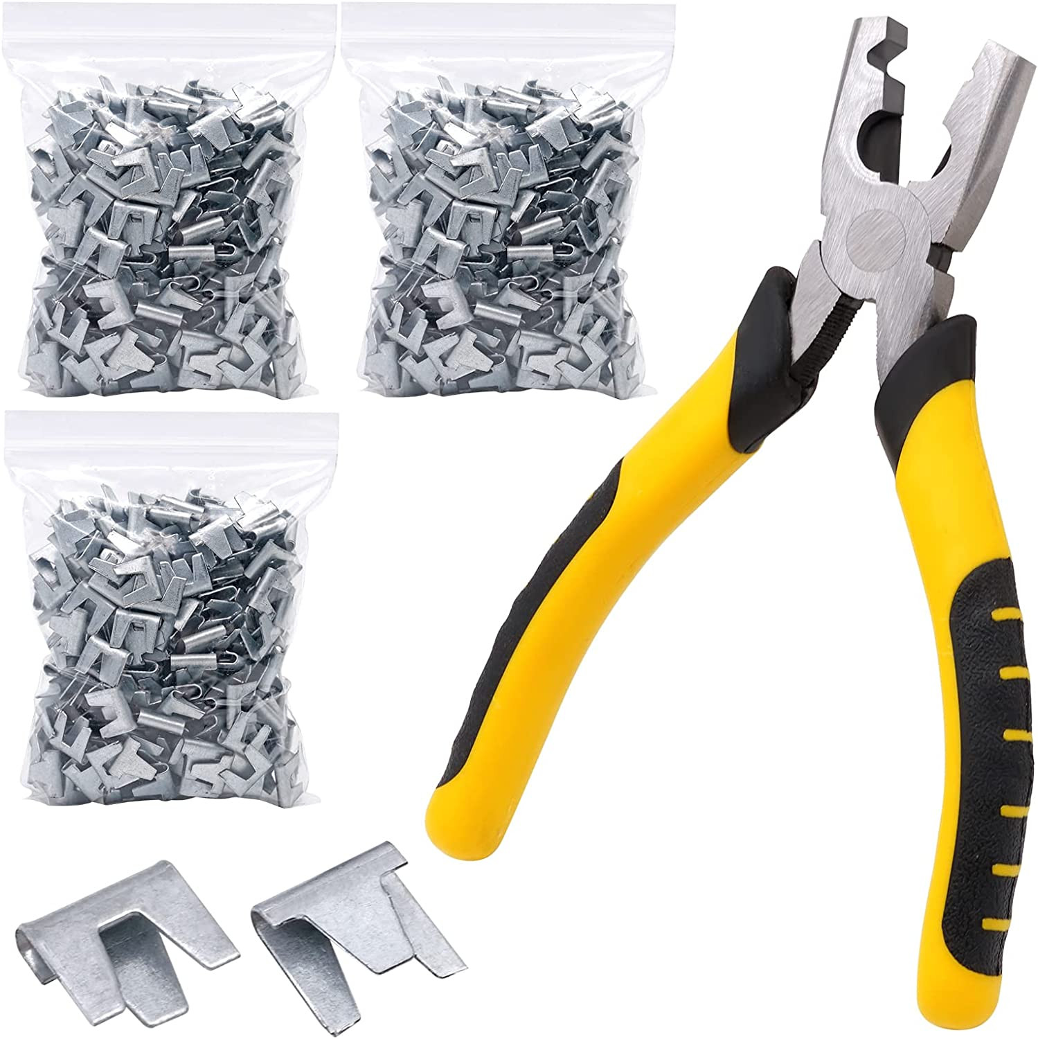900 Pcs Rabbit & Chicken Wire Clips with Pliers for Cage Installation