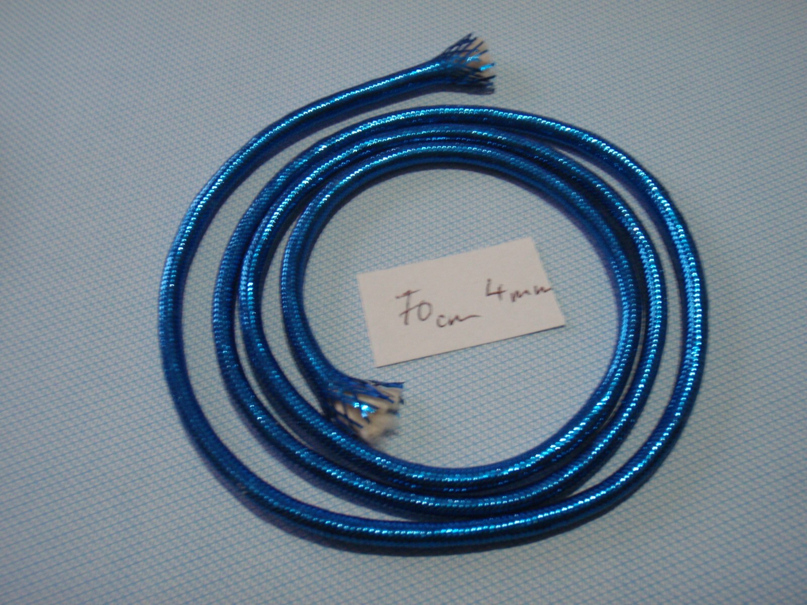 Braided Mylar Piping - Blue - Fly Tying - 4mm & 7mm diameter