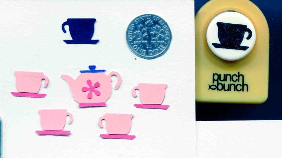 Small 5/8" TEACUP Shape Paper Punch x Punch Bunch Quilling-Scrapbooking