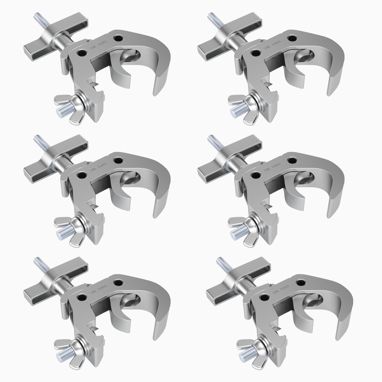 Heavy Duty Truss Clamp,Aluminum Alloy DJ Light Clamps, Fits 1.5-2.0 Inch Truss