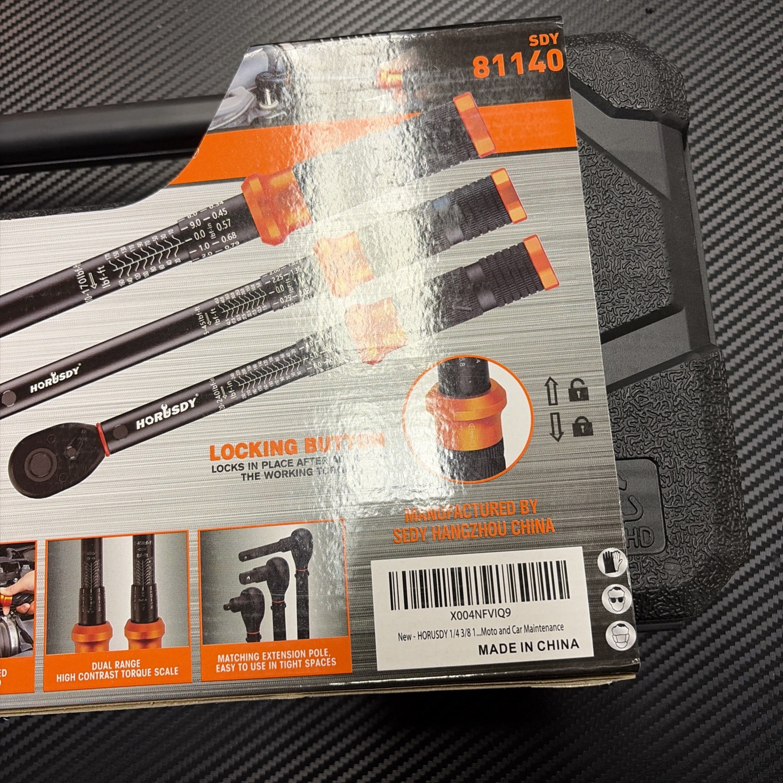 3Pack Torque Wrench Set, 1/4", 3/8", 1/2" Drive Click Torque Wrench Extra with E