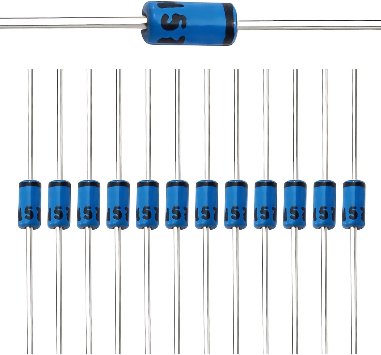 50 Pcs 1N5711 Schottky Barrier Rectifier Diodes 15mA 70V DO-35 (DO-204AH) Axial
