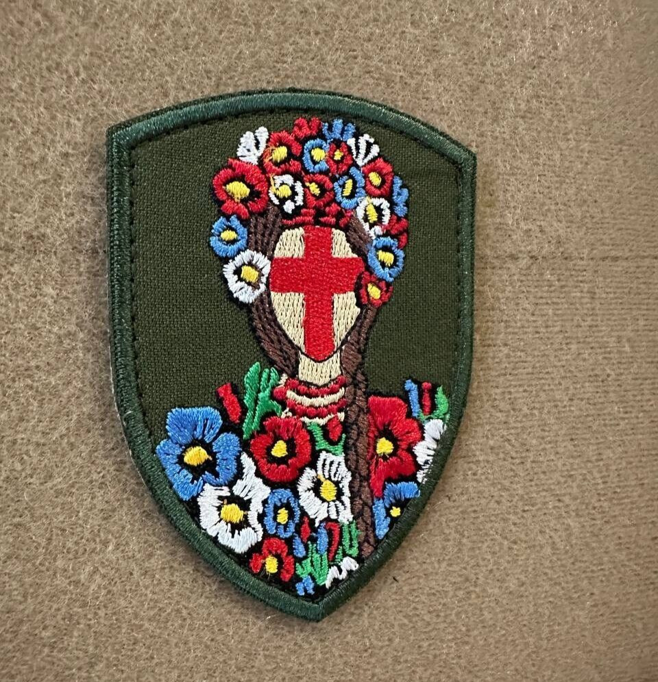 Ukranian Morale Patch Ukranian Doll Motanka Tactical Badge Hook Textile