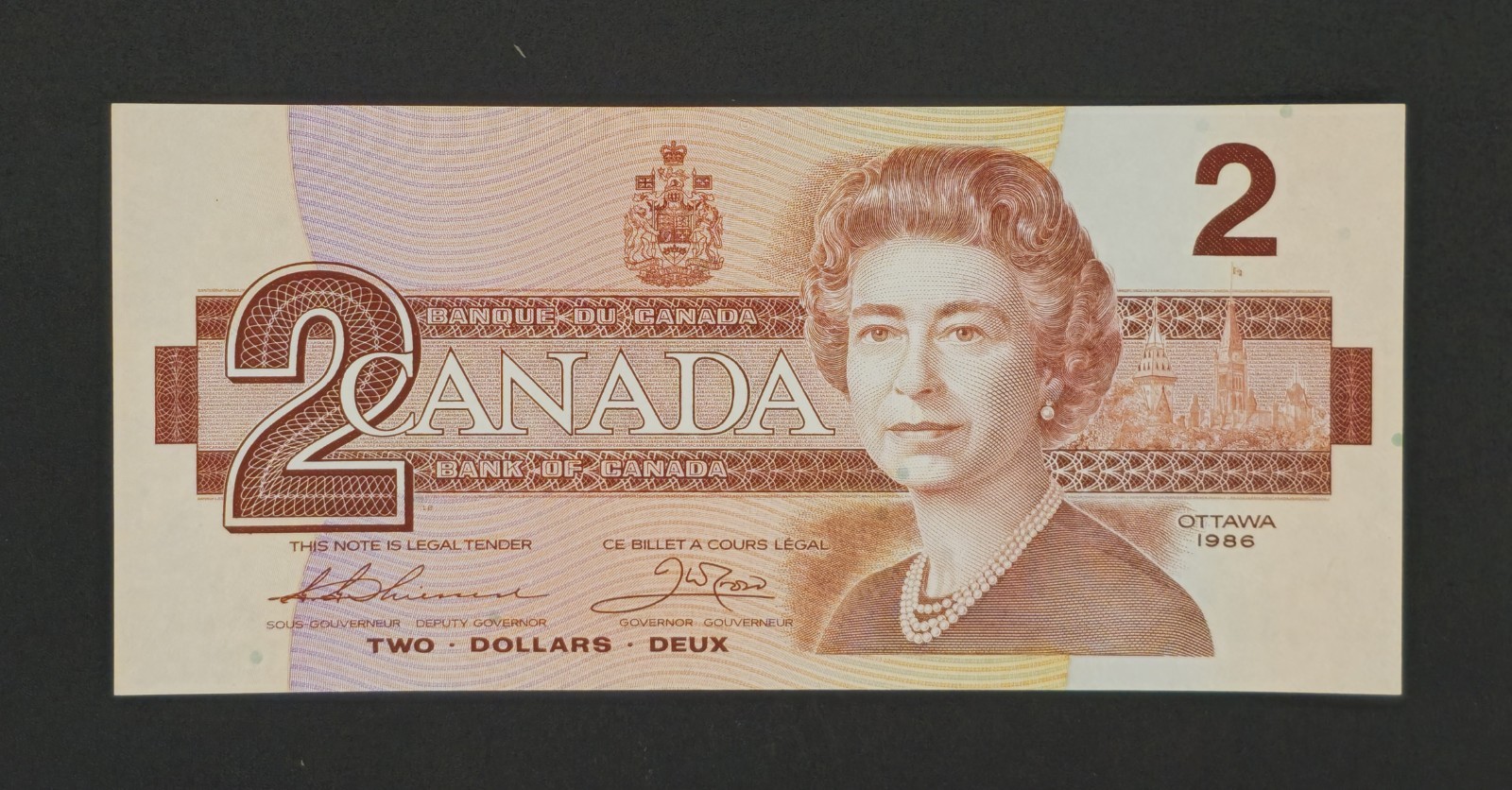 Canada $2 Dollars 1986, P-94c, Gem Crisp UNC, Serial# EGN3459791