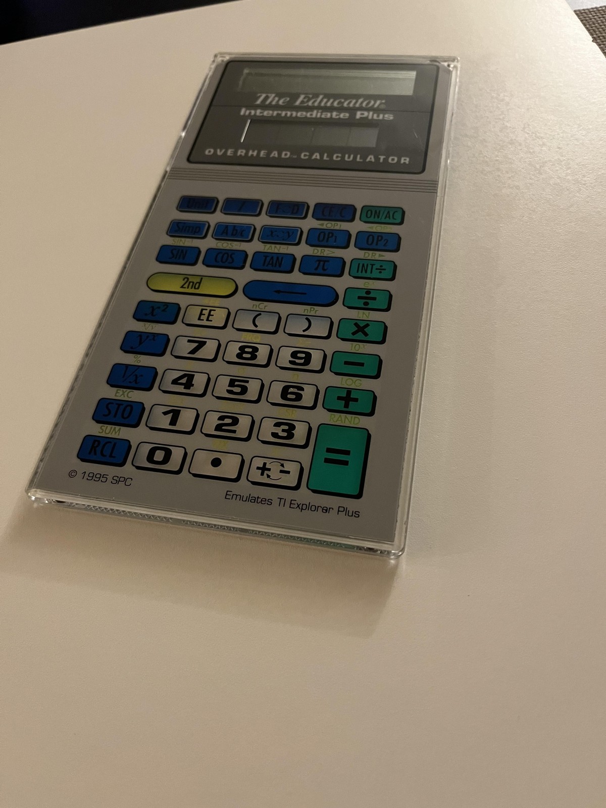Vintage The Educator Intermediate Plus Overhead Calculator TI Explorer Plus Set