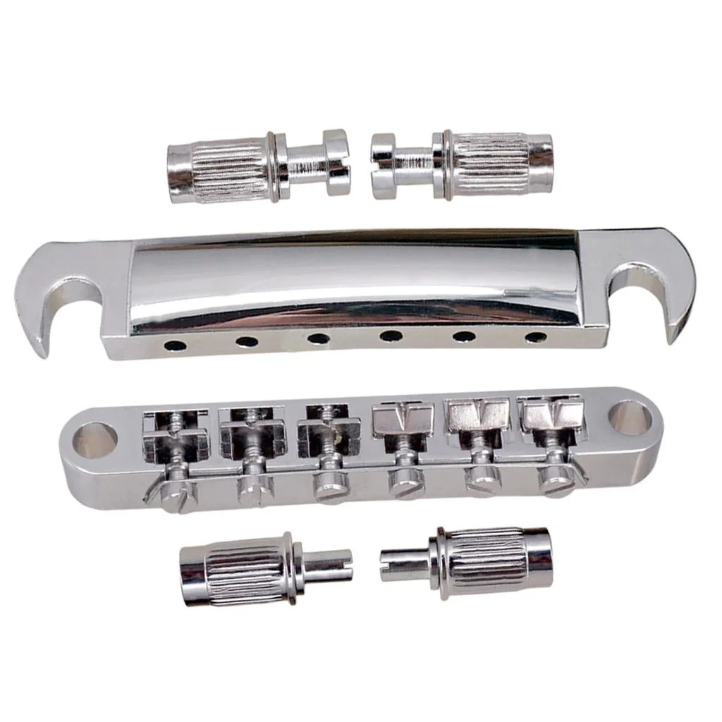 Tune-O-Matic Electric Guitar Saddle Bridge Tailpiece Studs Post for Les Paul LP