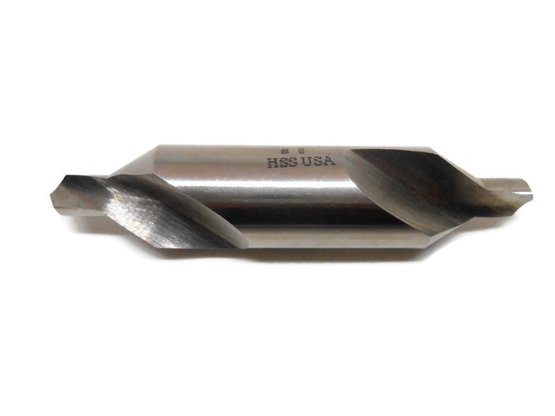 #8 Combined Drill And Countersink High Speed Steel 60 Degree USA Made