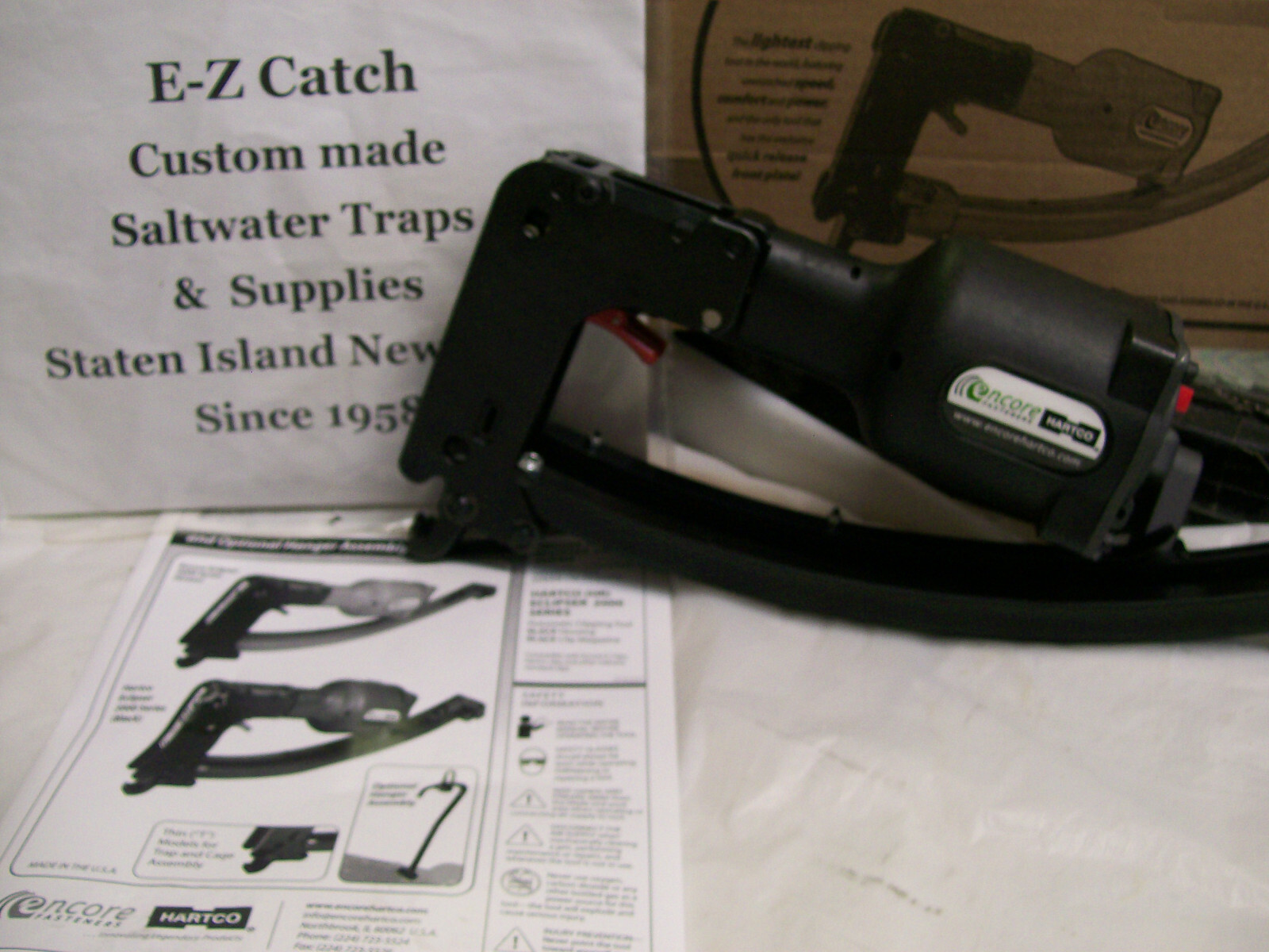Encore Hartco Eclipser 2000 Fastening Pneumatic Tool Light Weight # 6187-T USA