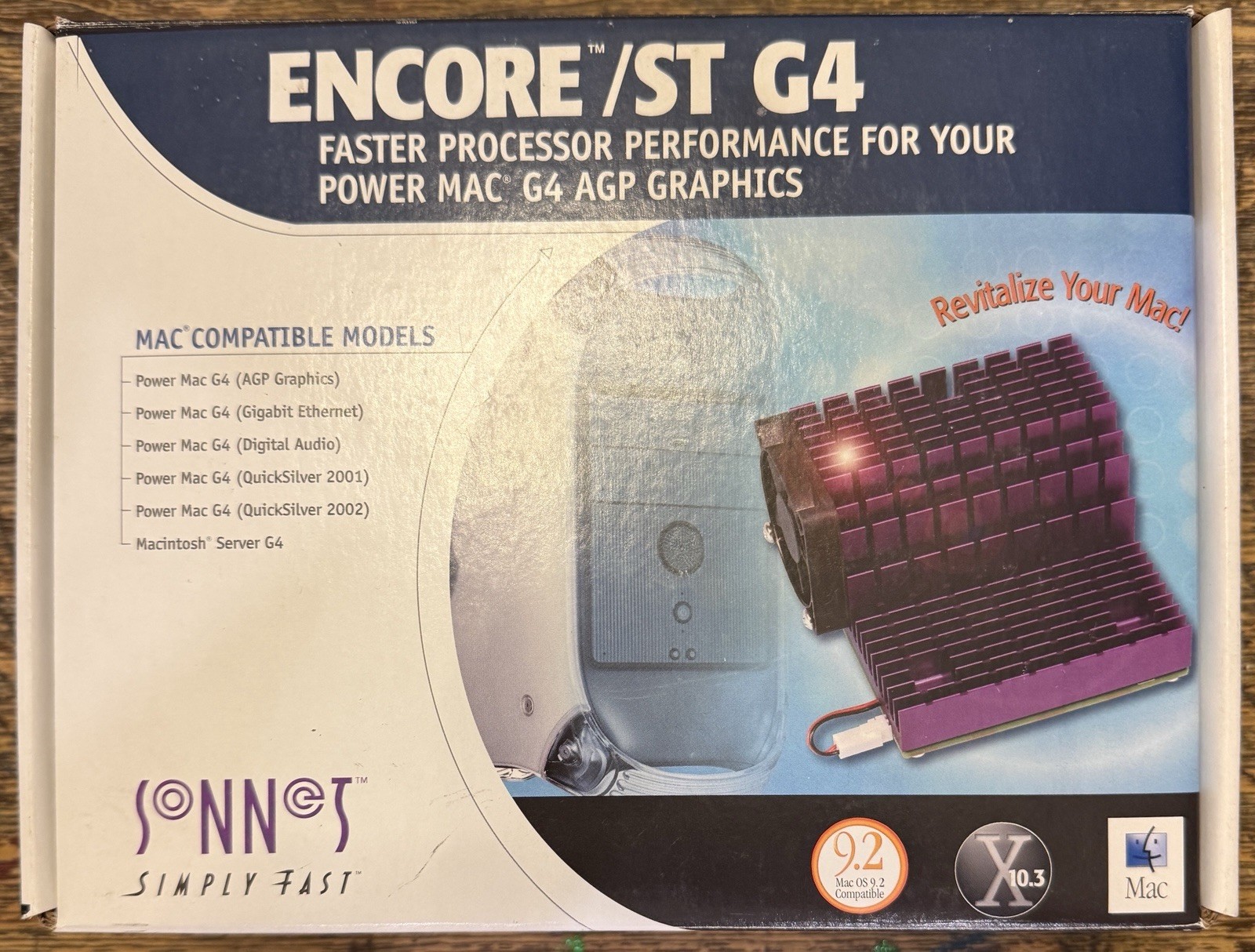 Sonnet Encore ST G4 1Ghz CPU Upgrade for Power Mac G4 AGP MDD Cube With Box