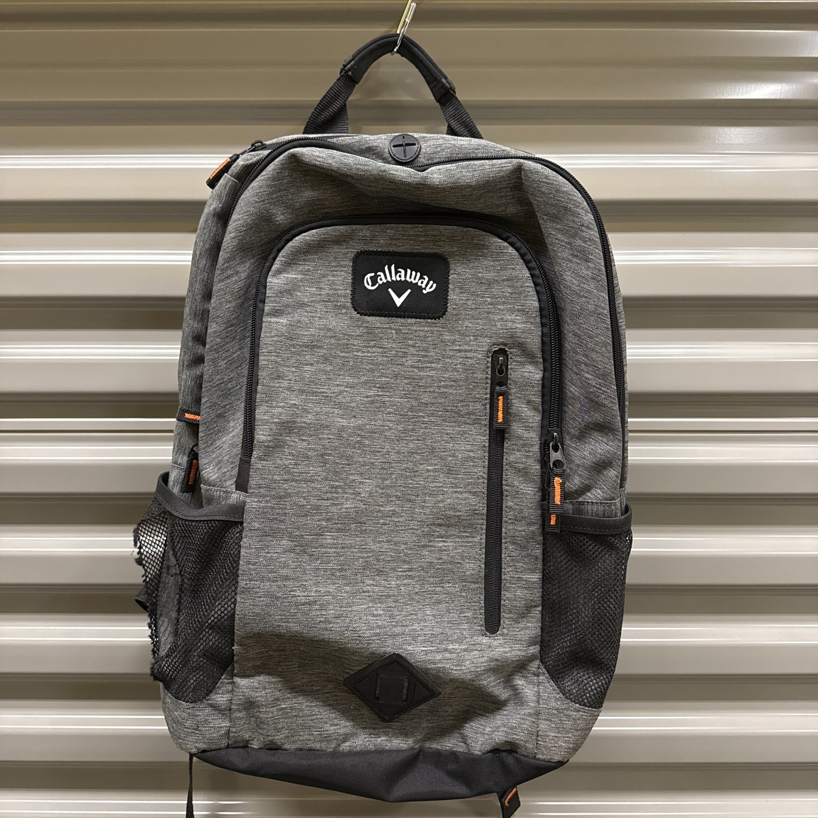 Callaway Clubhouse Backpack Adult Gray Black Travel Laptop Pocket Outdoor
