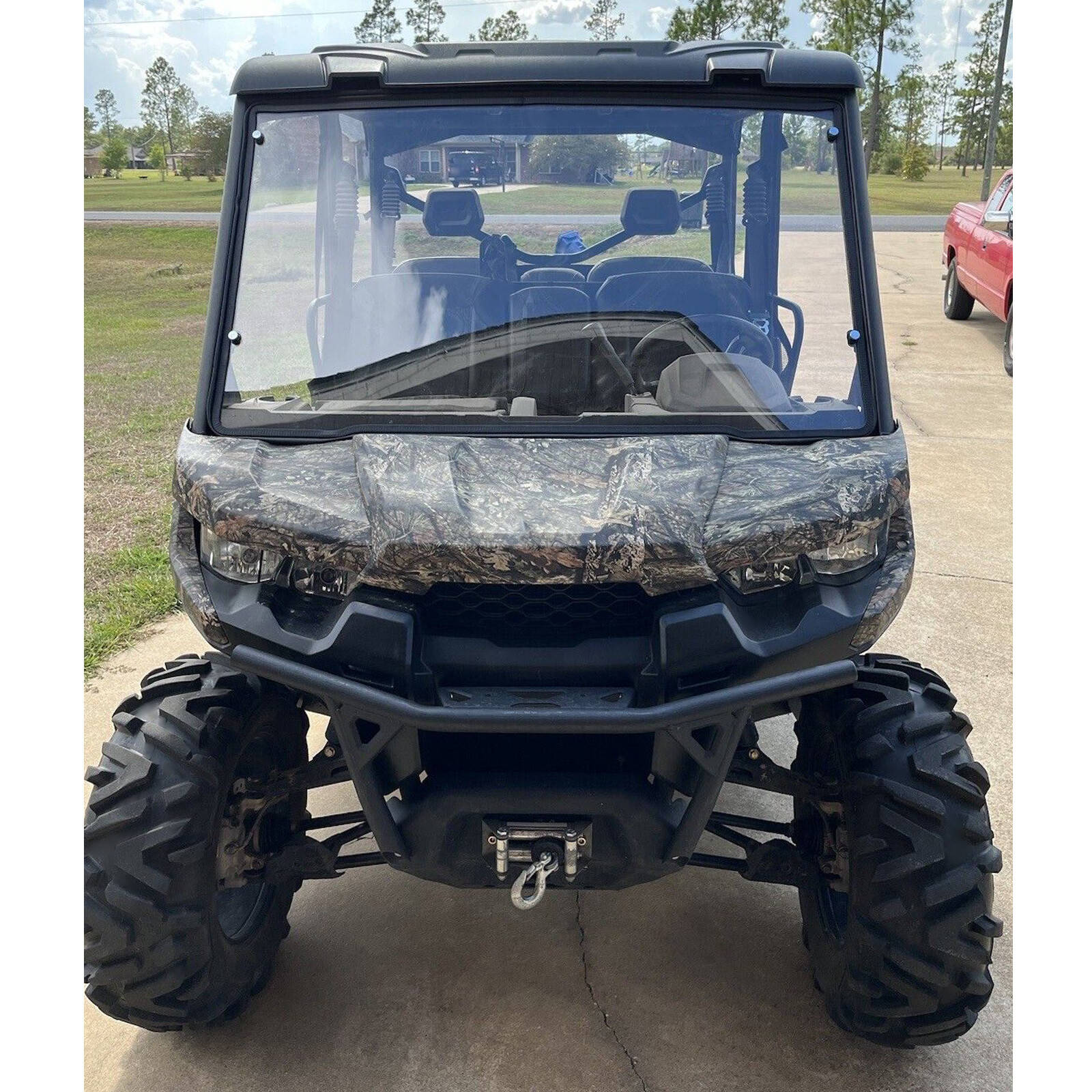 KOJEM Clear Full Front Full Windshield For Can am DEFENDER (2016+) HD5 HD8 HD10