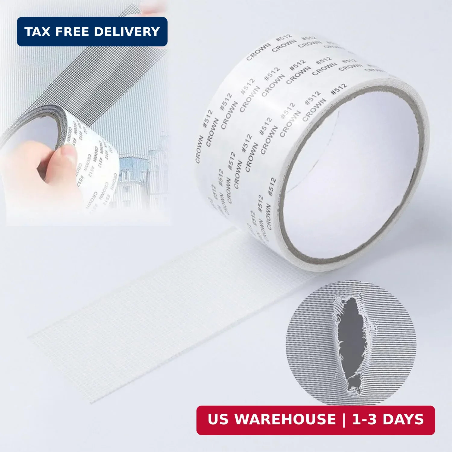 Adhesive Screen Repair Tape Window Screen Repair Kit Fiberglass Screen Mesh Tape