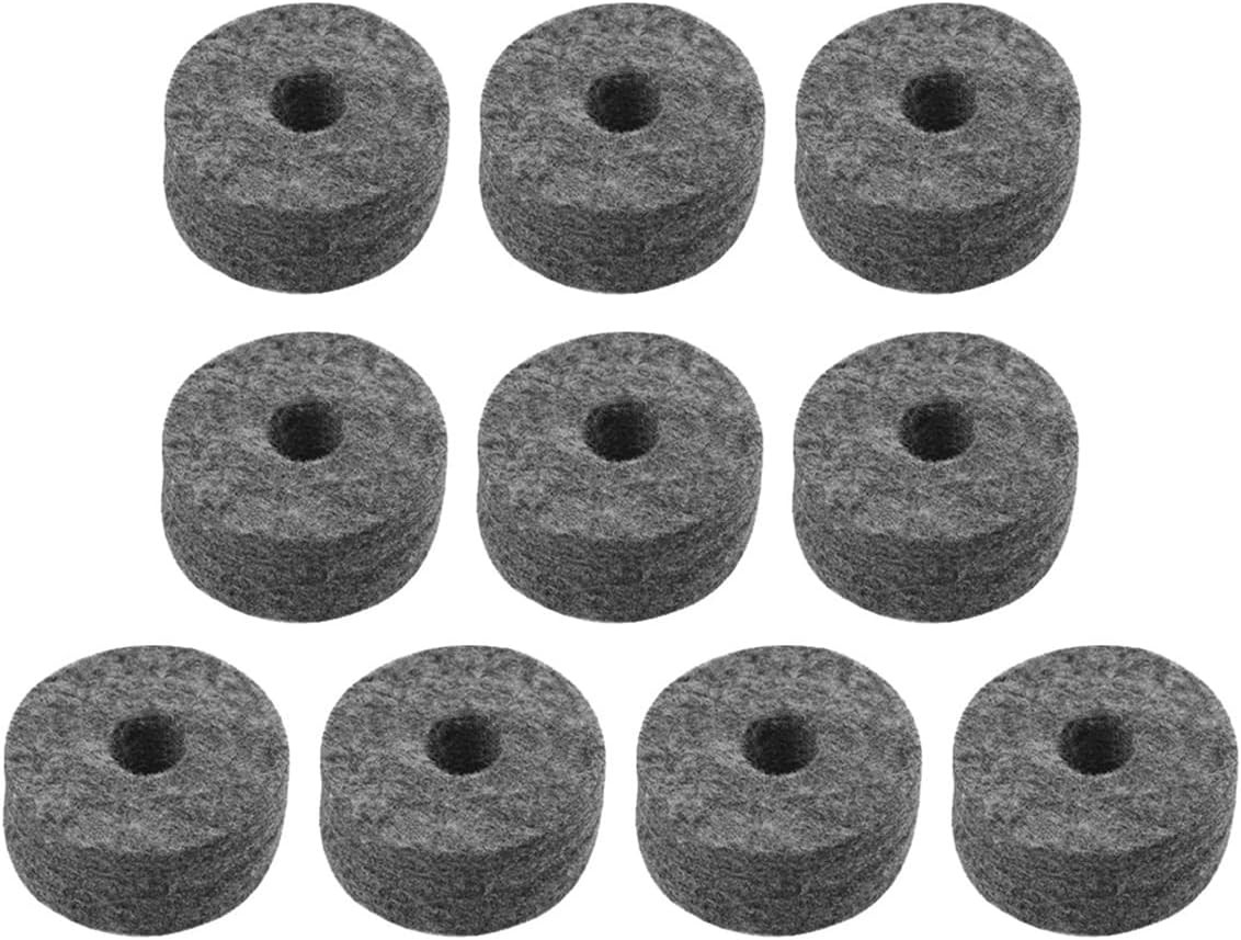 10pcs Jazz Drum Felt Pads Cymbal Replacement Accessories Gray Felt Pads Cymbal S