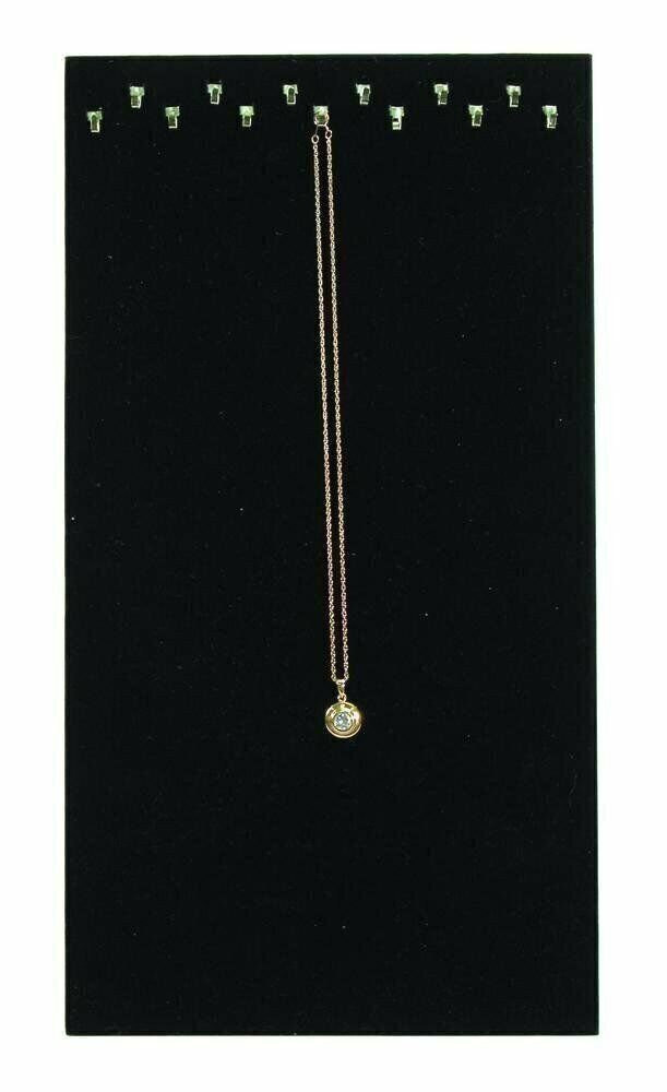 13 Hooks Black Necklace Display Stand with Easel on the Back
