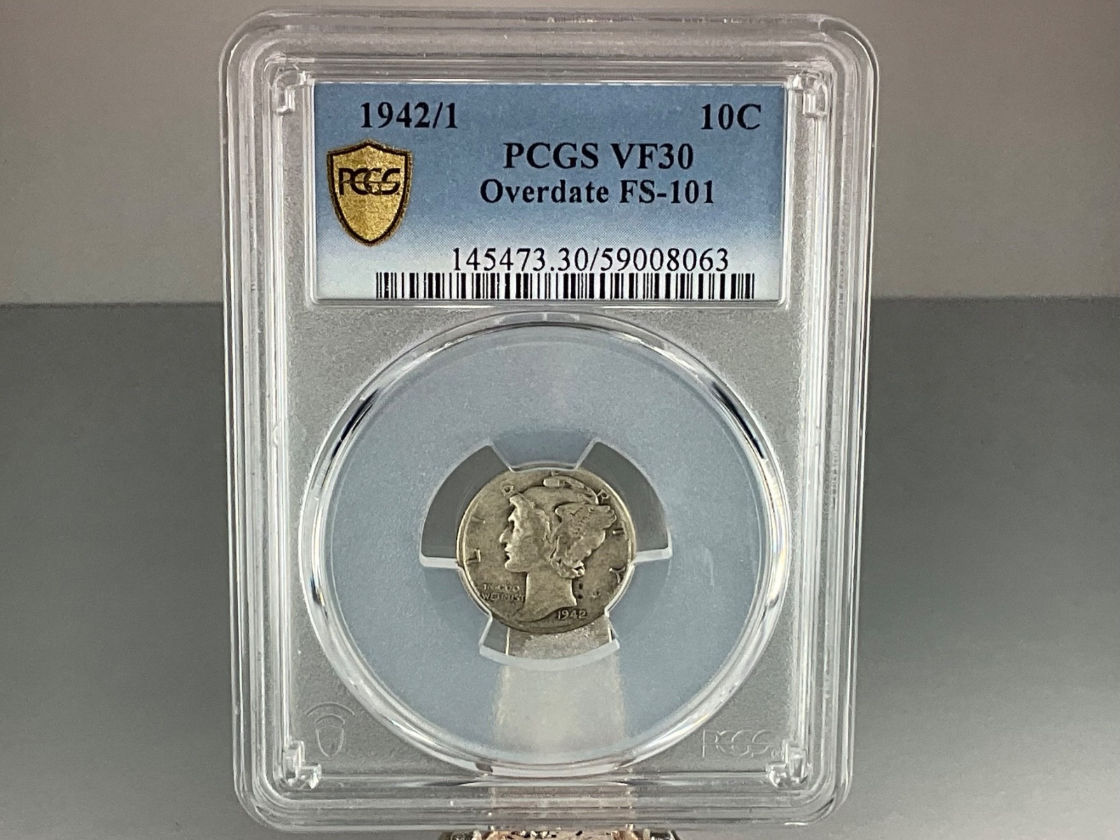 1942/1 Mercury Dime ~ PCGS VF30 ~ Overdate!!! ~ Nice Coin!!! ~ Free Shipping ~