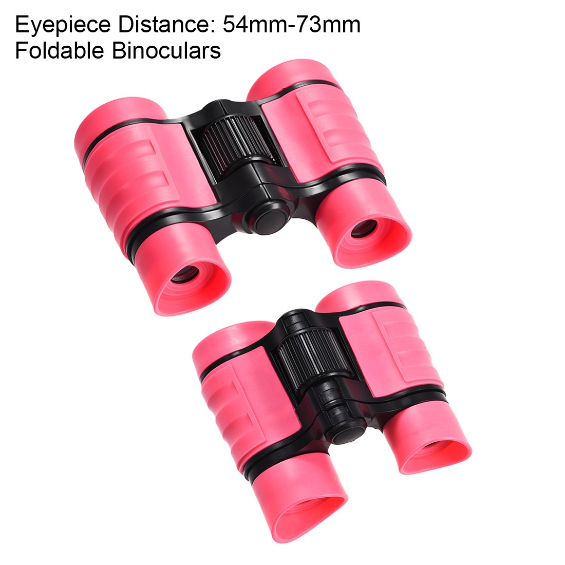 Toy Binoculars 4x30 Compact Foldable Binoculars Shock Proof Pink with Neck Strap