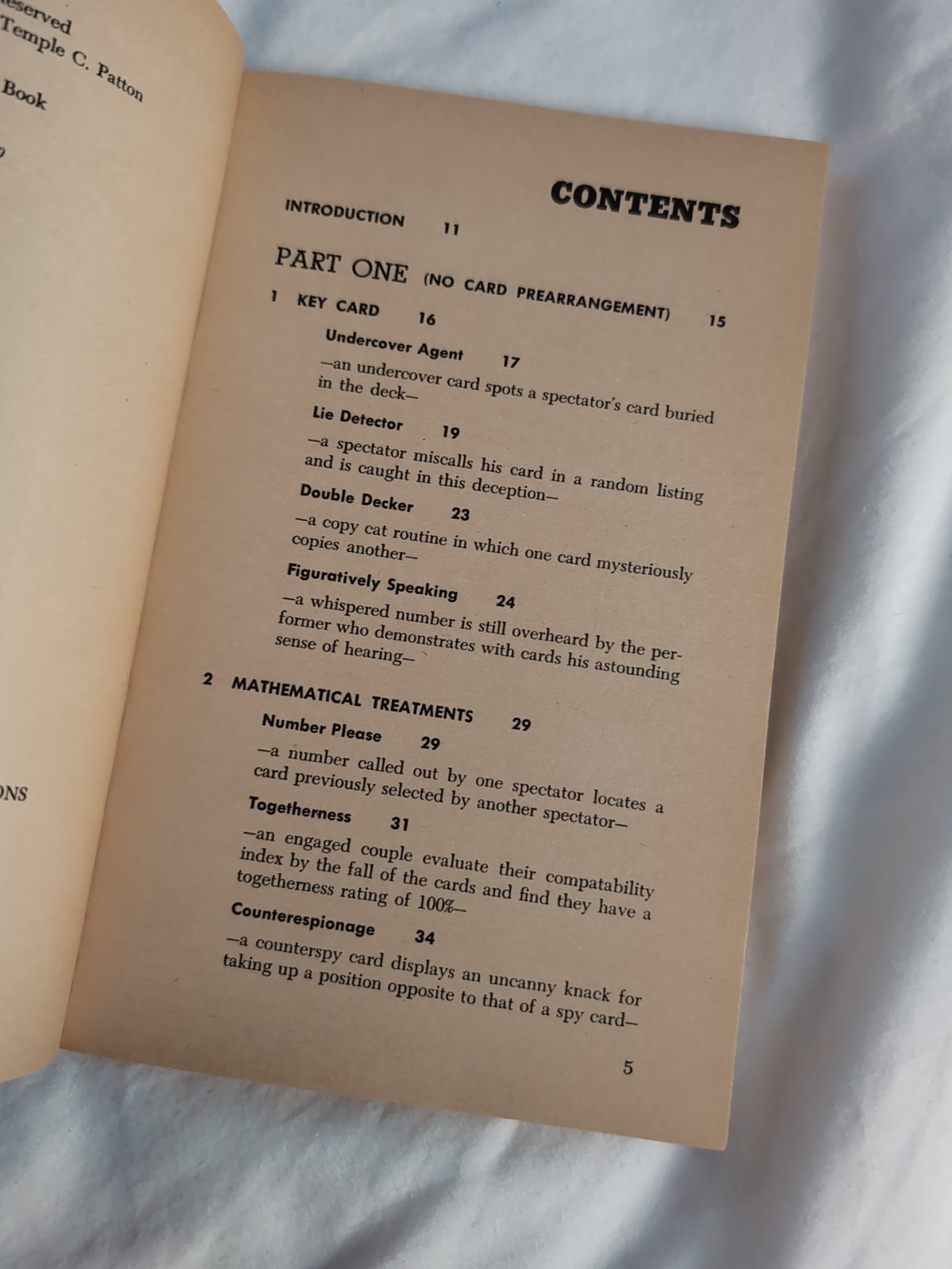 Card Tricks Anyone Can Do Magic Book By Temple Patton 1968