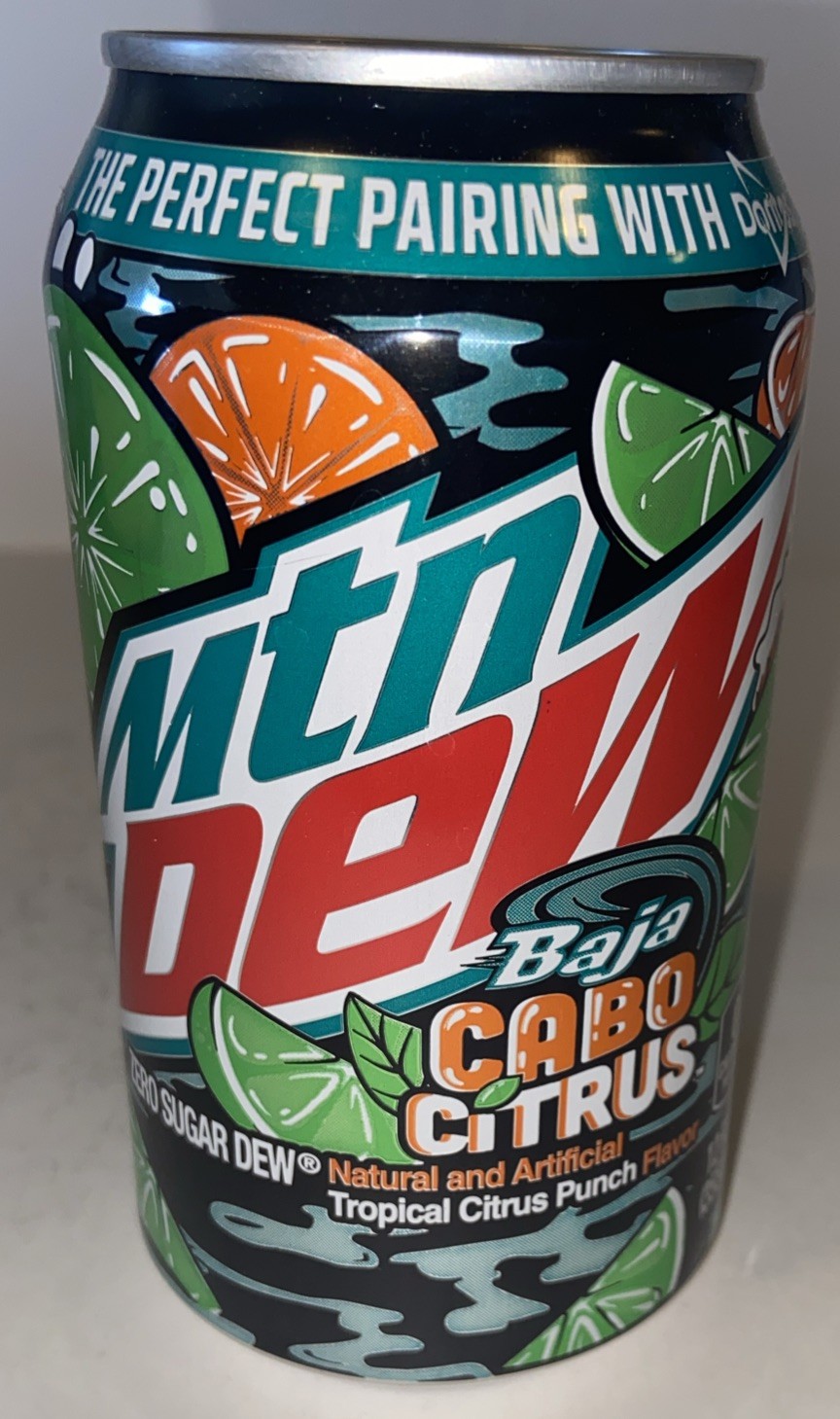 2025 12oz. MTN DEW ZERO ( CABO CITRUS) EMPTY BOTTOM OPENED