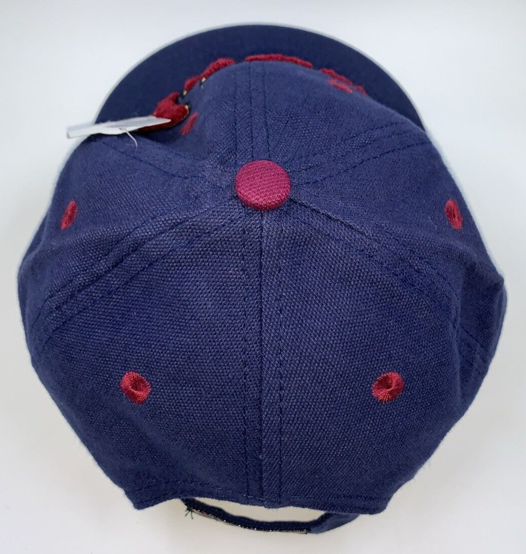 VTG Pebble Beach Golf Links Ahead Strapback Adjustable Hat Cap Dad Men Blue NWT