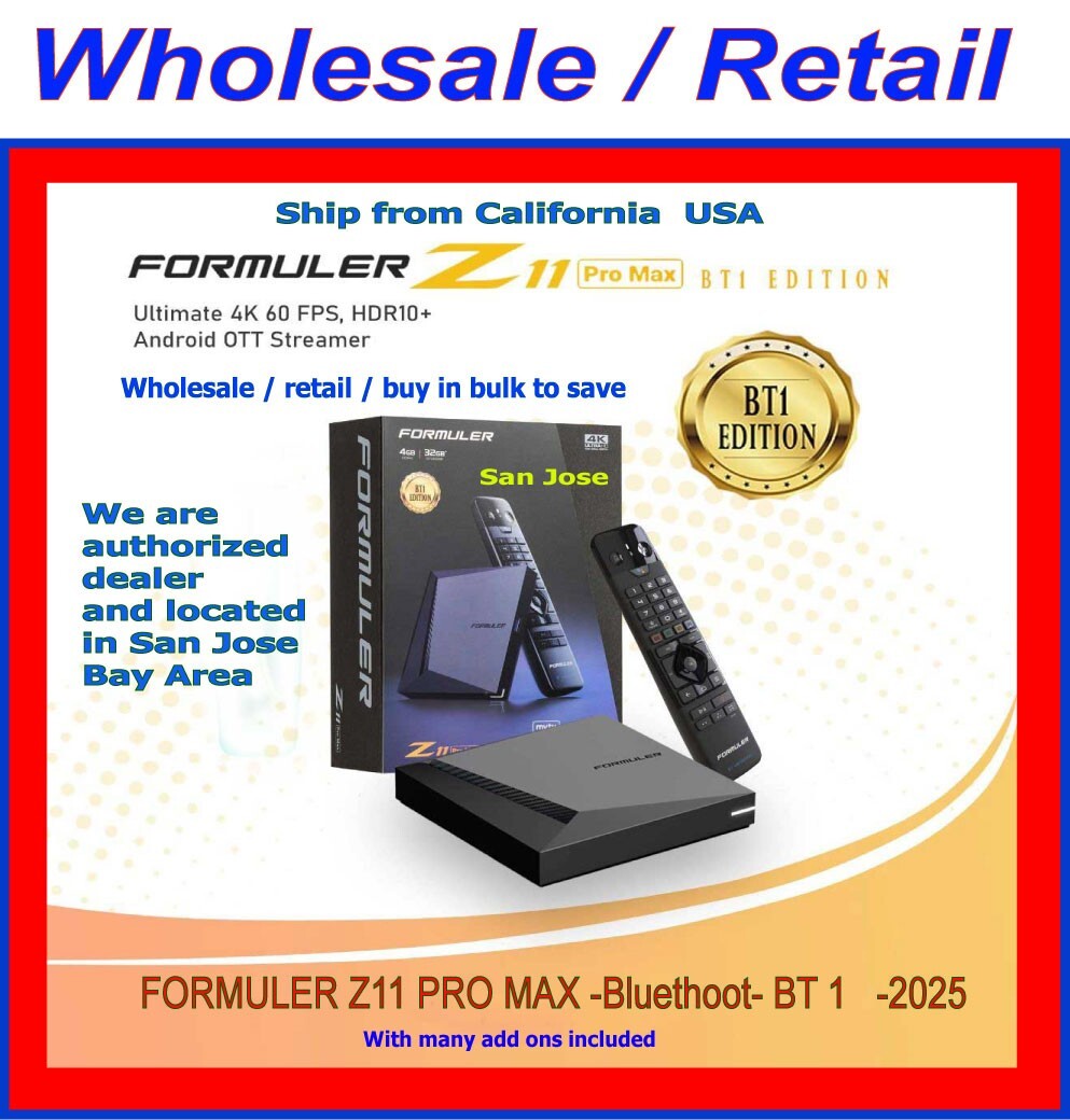Formuler Z11 Pro Max BT 1 bluetooth edition  4GB Ram 32GB ROM 4K - 2025 model