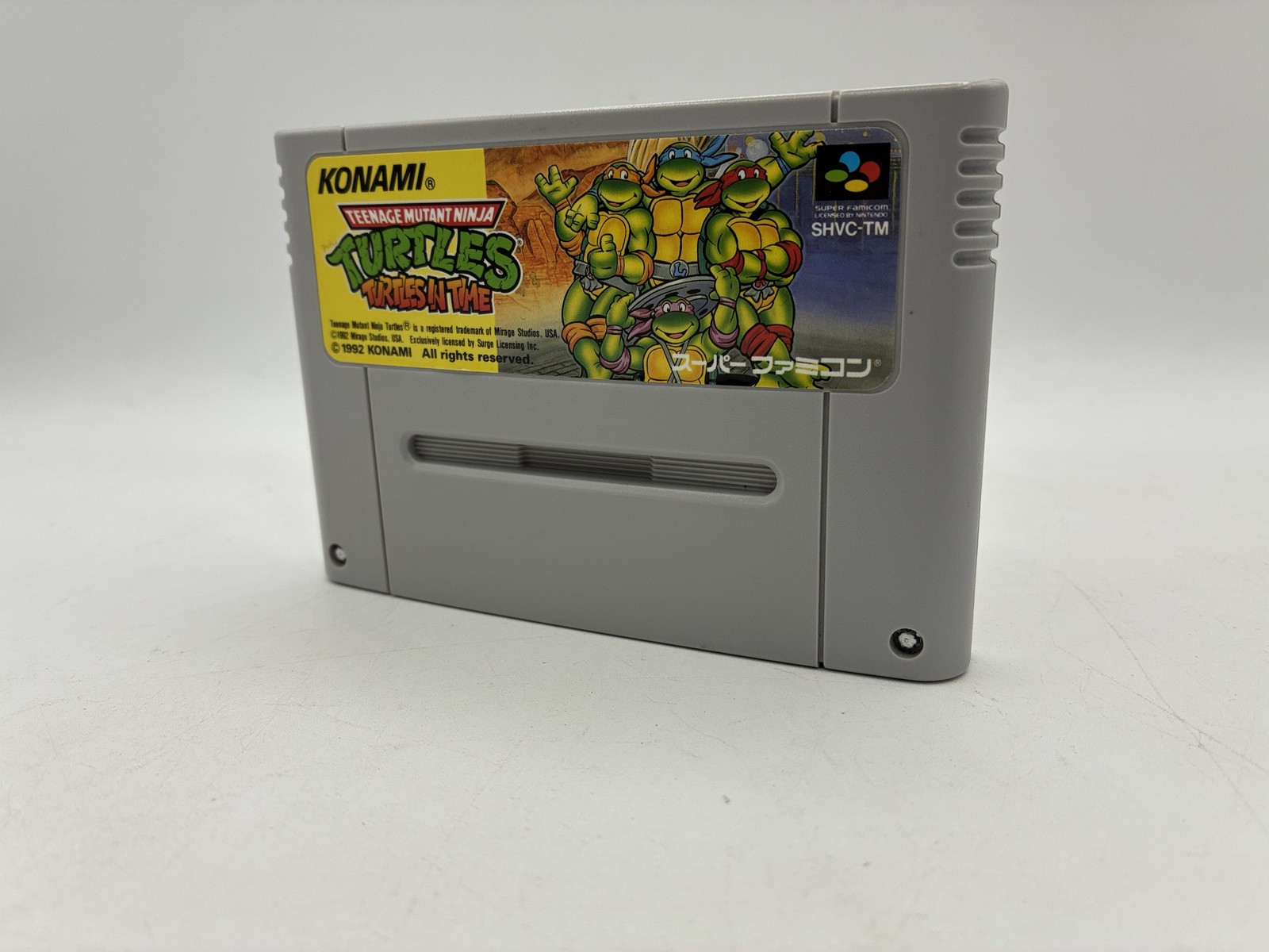 Turtles in Time Nintendo Super Famicom Japan Tested NTSC-J