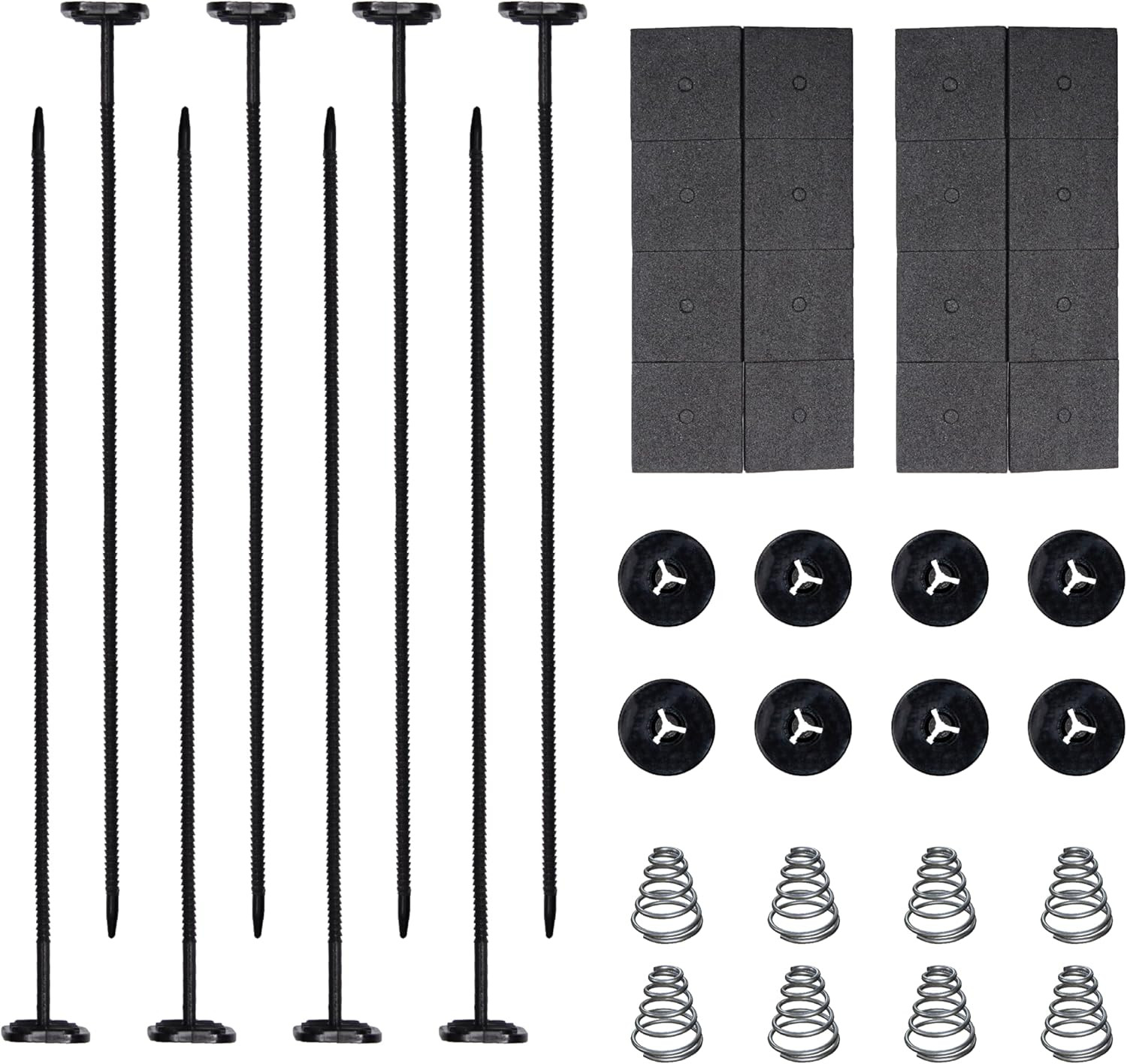 2 Set Electric Fan Mounting Kit, Radiator Fan Zip Ties Electric Mount Hold Down,