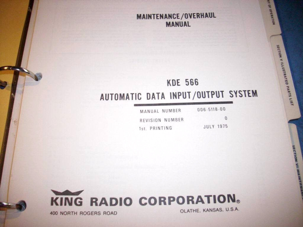 King KDE 566 Service manual