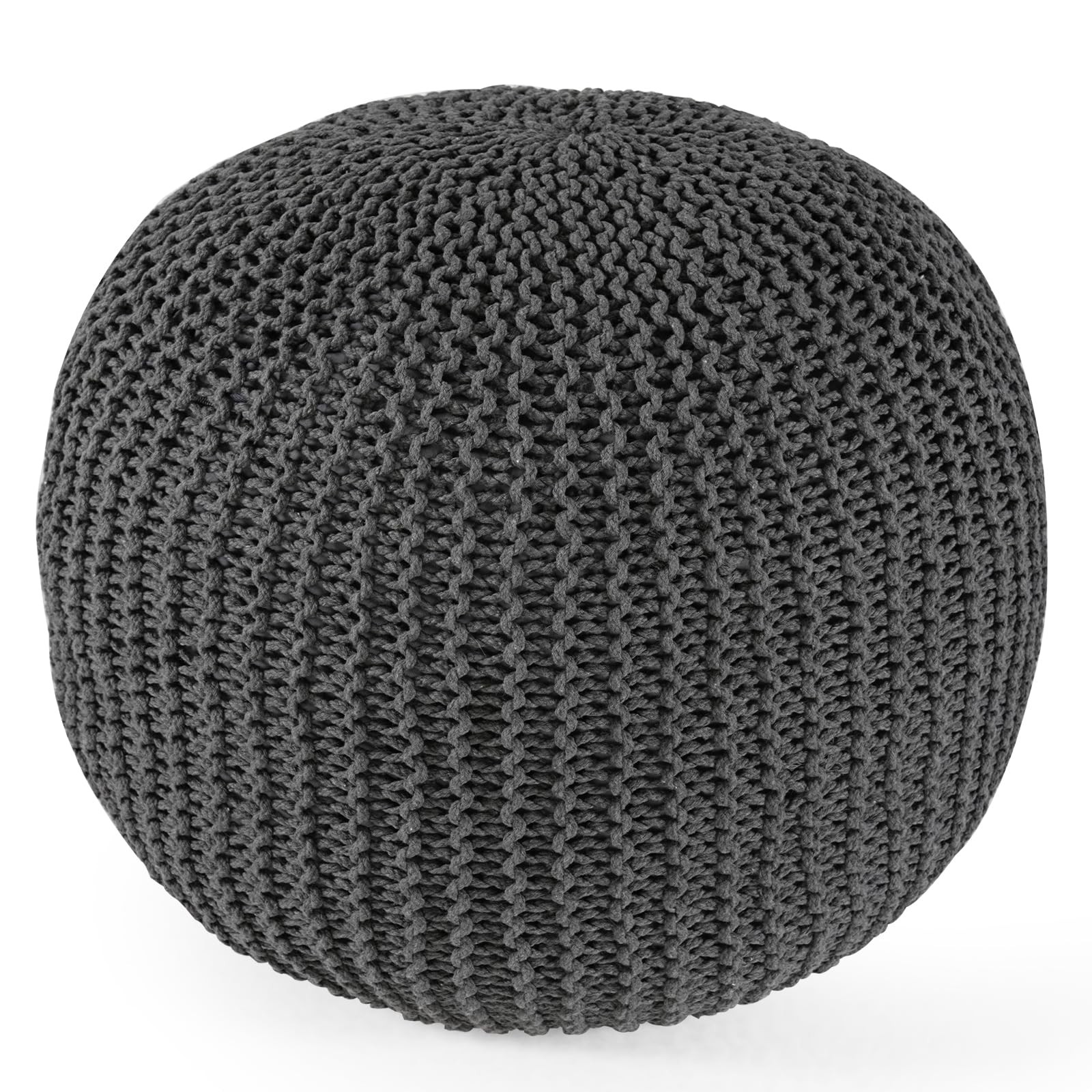 Pouf Ottoman Round Modern Foam Filled Foot Rest Poufs for Living Room Chair D...