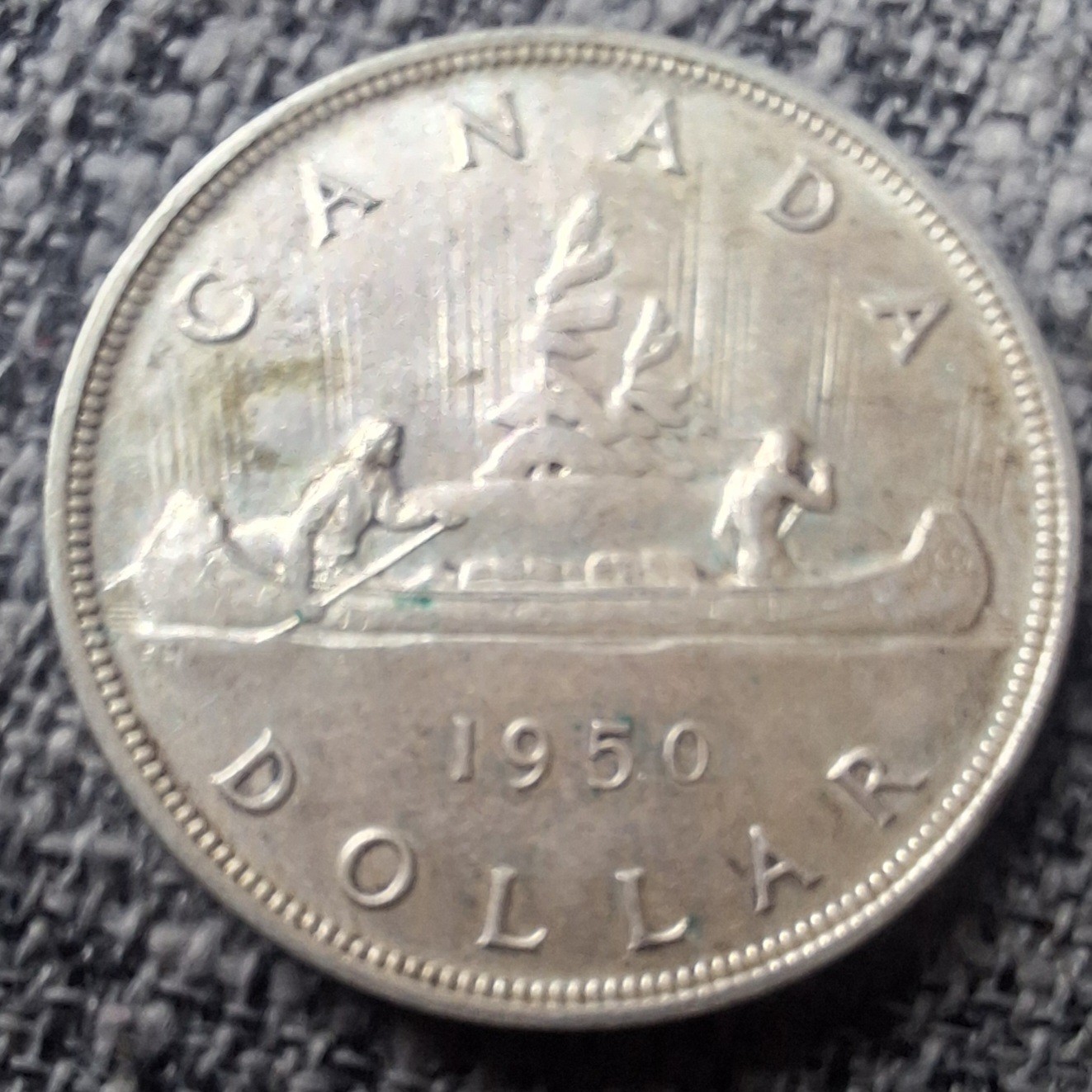 1950 Silver Canda Dollar