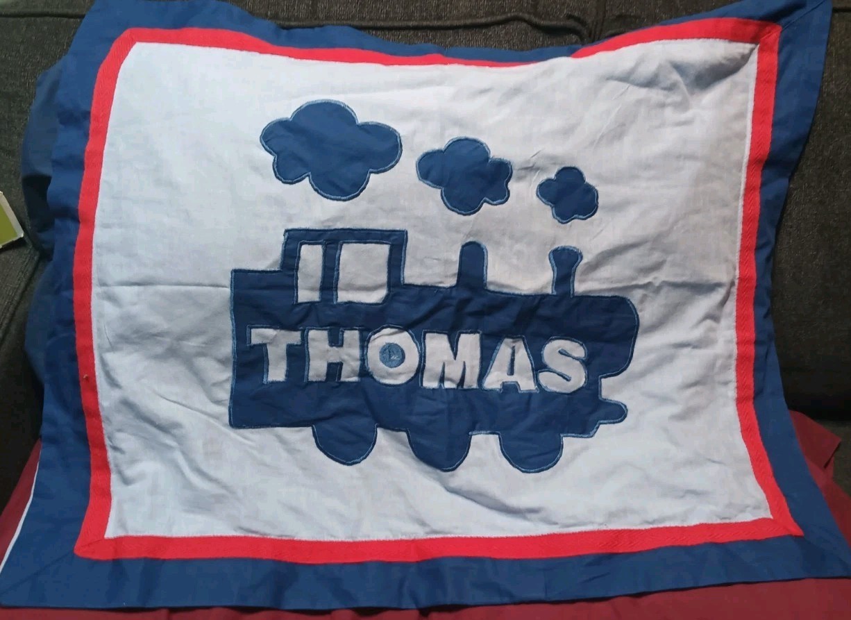 Thomas The Train Standard Pillow Cases/shams Set Of 2 Blue Kids Bedding